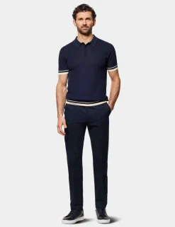 Pure Cotton Textured Polo Shirt