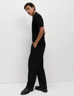 Pure Cotton Textured Polo Shirt