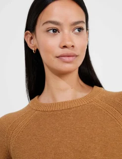 Pure Cotton Textured Relaxed Jumper