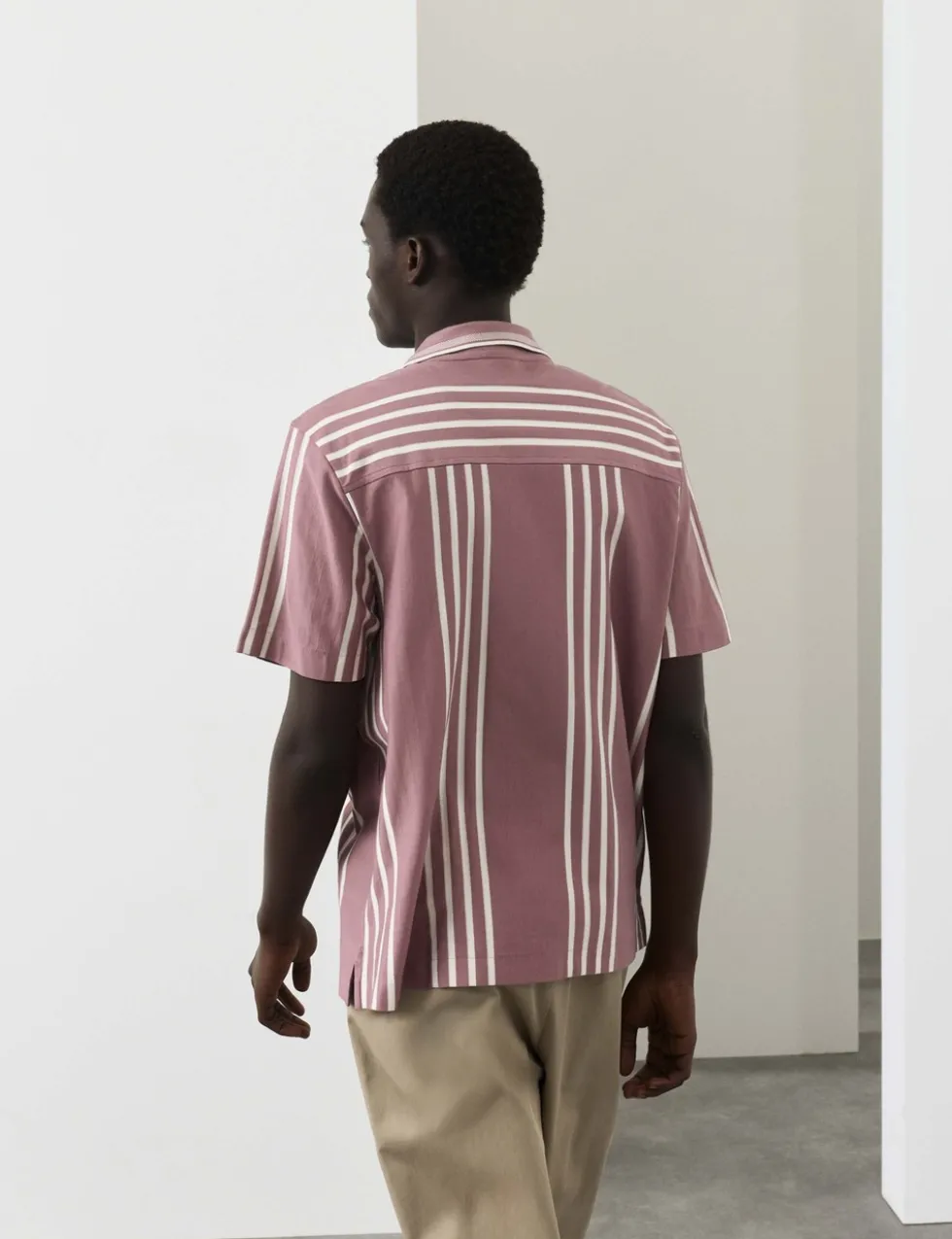 Pure Cotton Textured Revere Polo Shirt