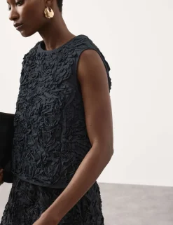 Pure Cotton Textured Shell Top