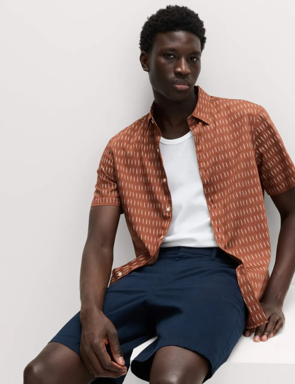 Pure Cotton Textured Shirt