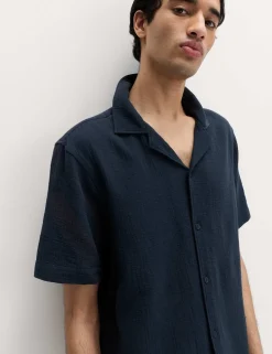 Pure Cotton Textured Shirt