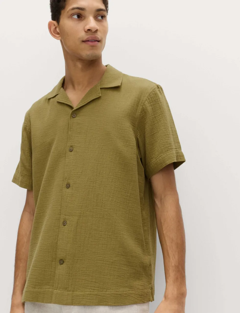 Pure Cotton Textured Shirt