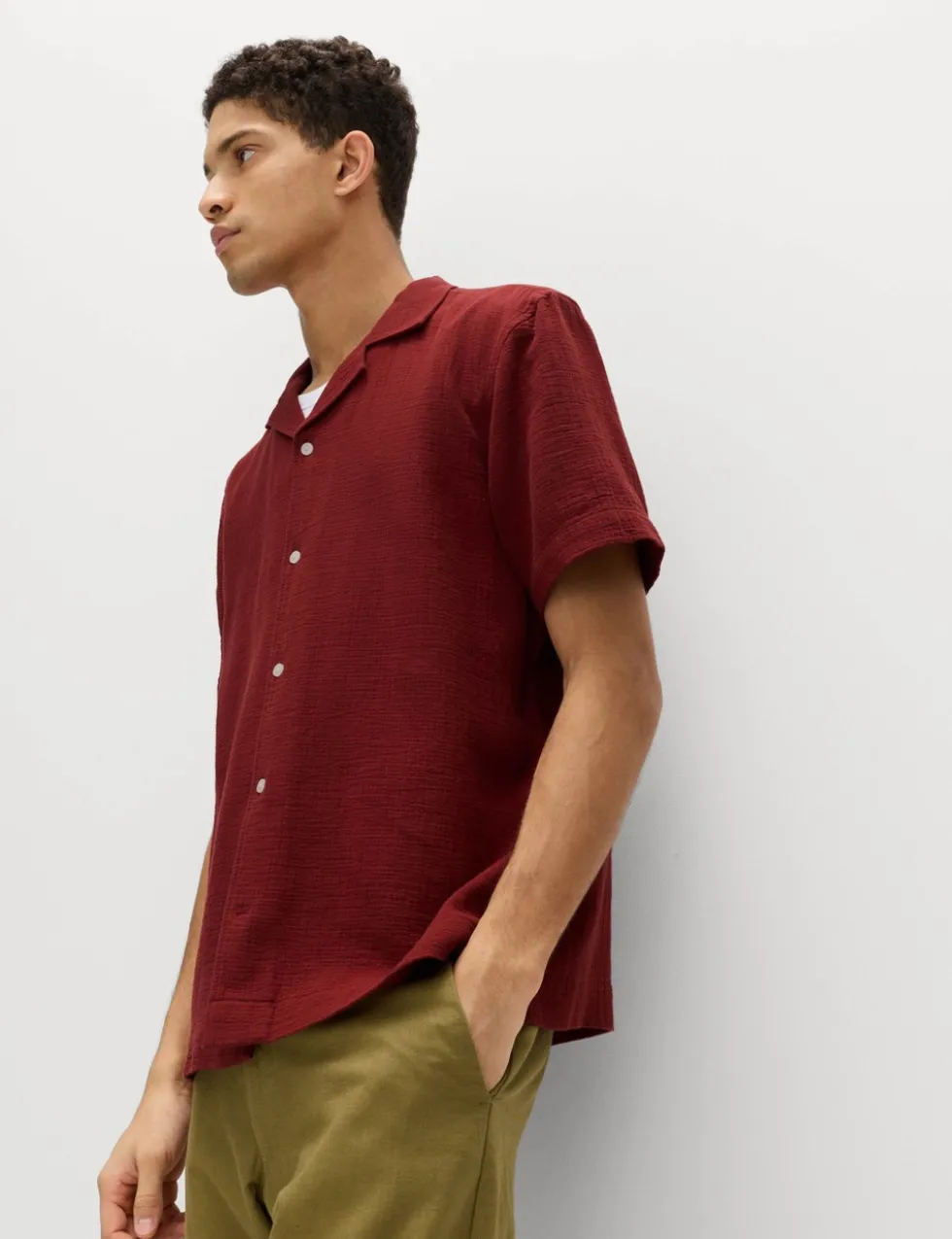 Pure Cotton Textured Shirt