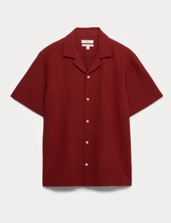 Pure Cotton Textured Shirt