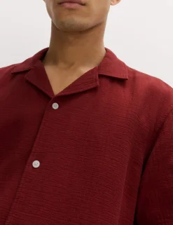 Pure Cotton Textured Shirt