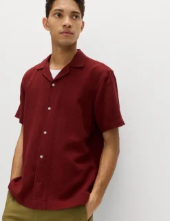 Pure Cotton Textured Shirt