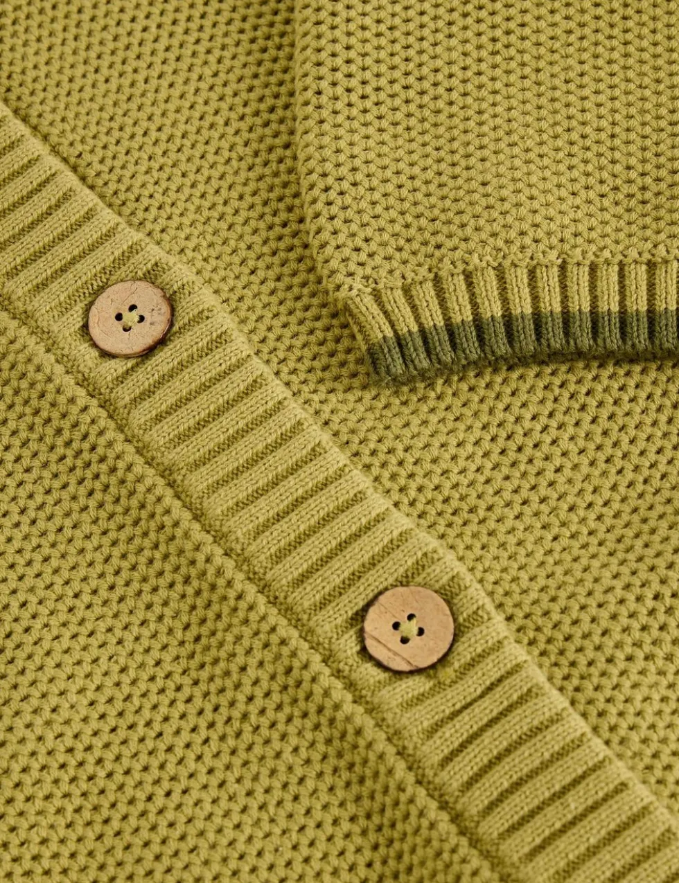 Pure Cotton Textured Short Sleeved Cardigan