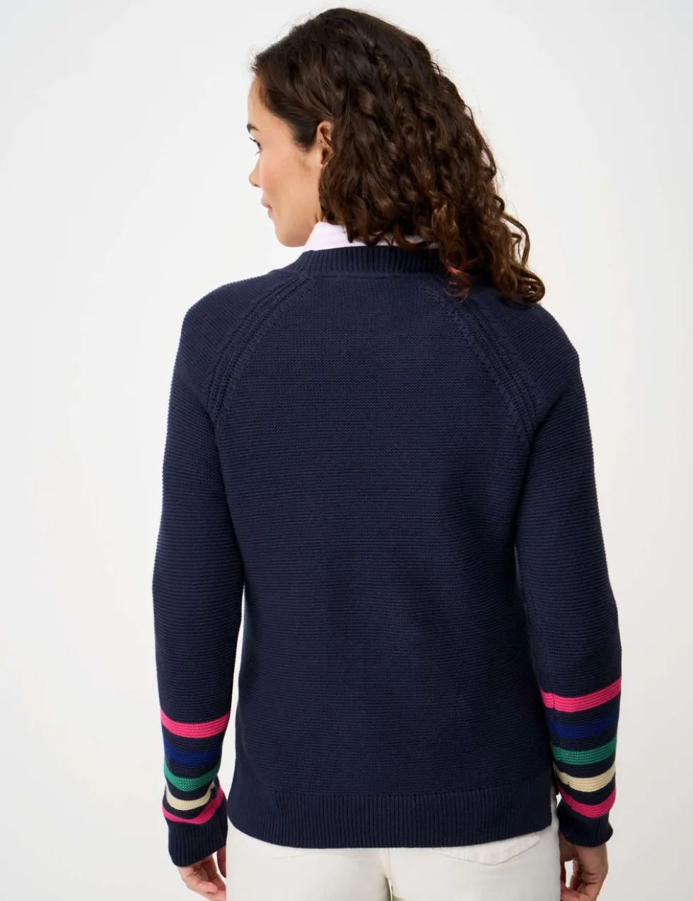 Pure Cotton Textured Stitch Jumper