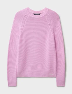 Pure Cotton Textured Stitch Jumper
