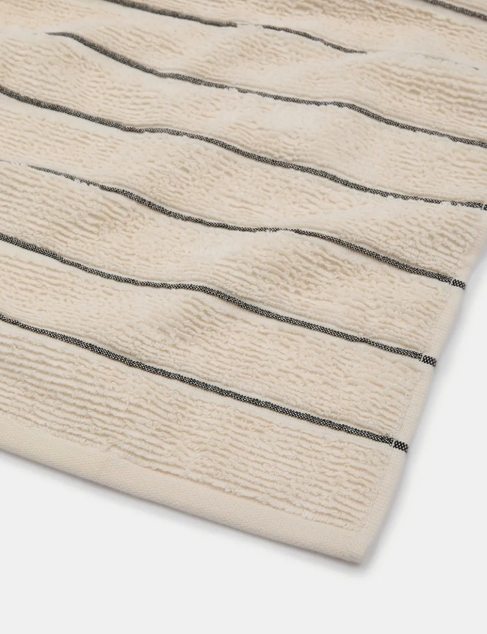 Pure Cotton Textured Striped Towel