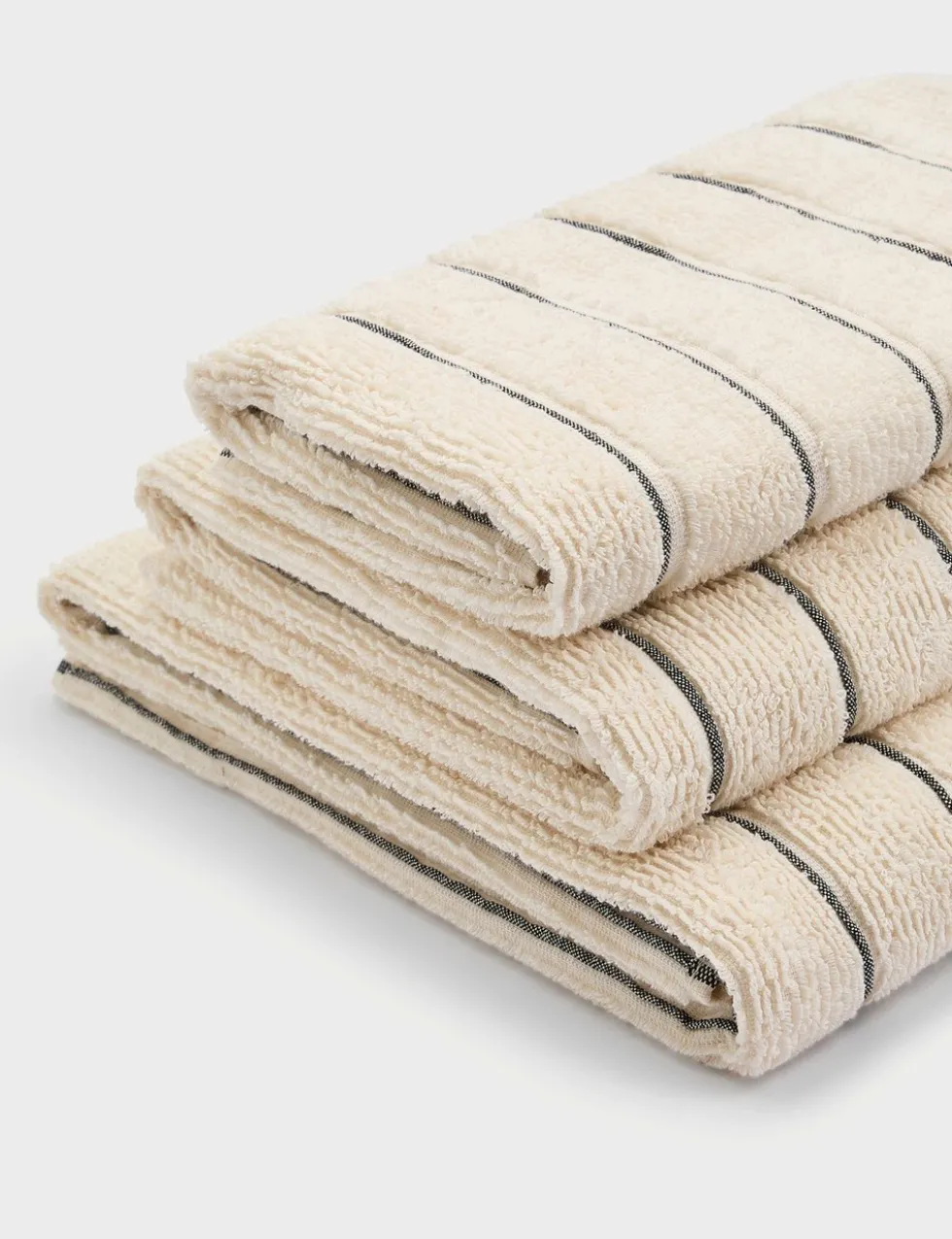 Pure Cotton Textured Striped Towel