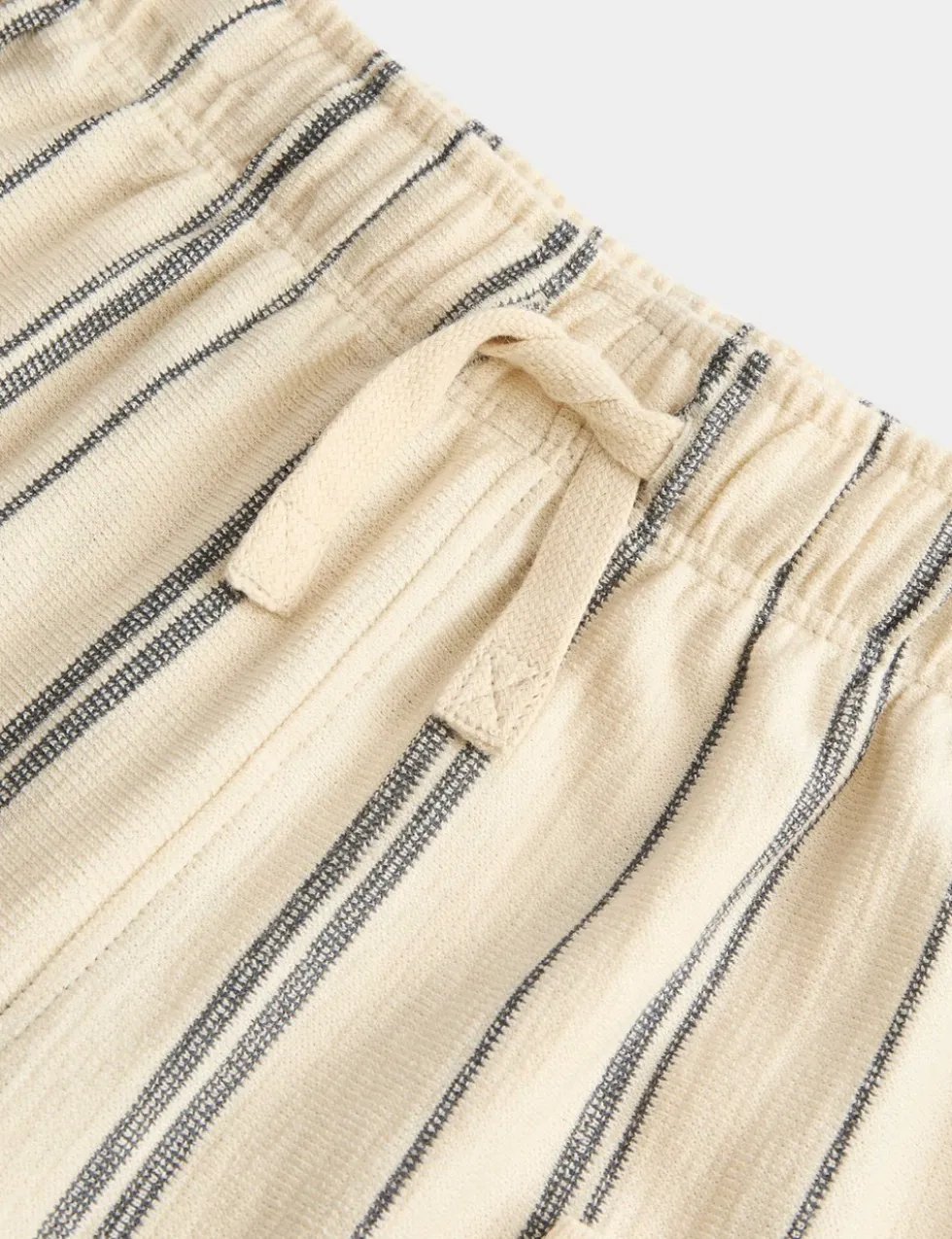 Pure Cotton Textured Striped Trousers (2-8 Yrs)