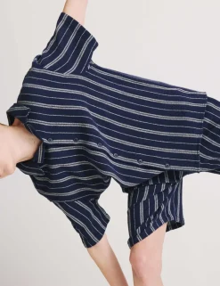 Pure Cotton Textured Stripe Shirt (6-16 Yrs)