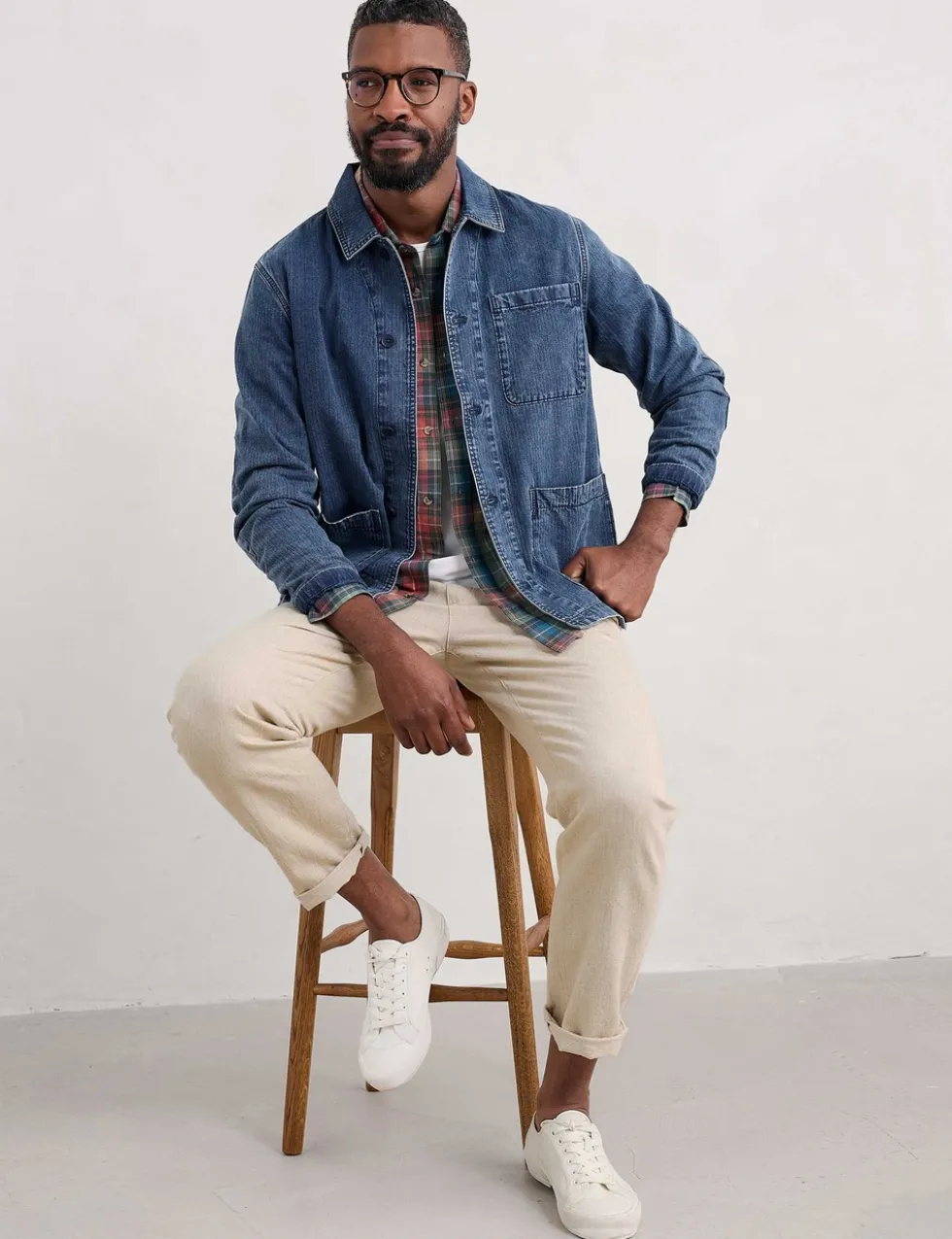 Pure Cotton Textured Utility Jacket
