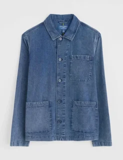 Pure Cotton Textured Utility Jacket