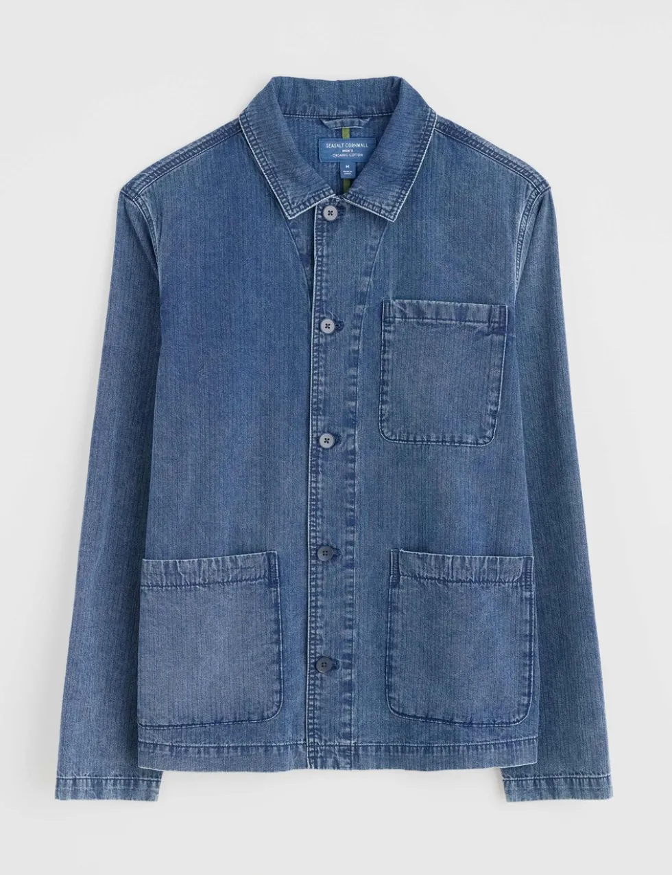 Pure Cotton Textured Utility Jacket