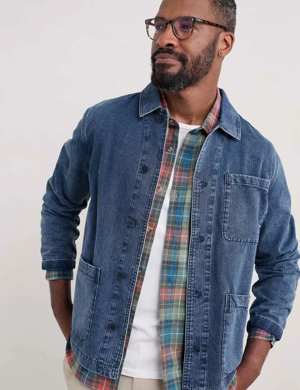 Pure Cotton Textured Utility Jacket
