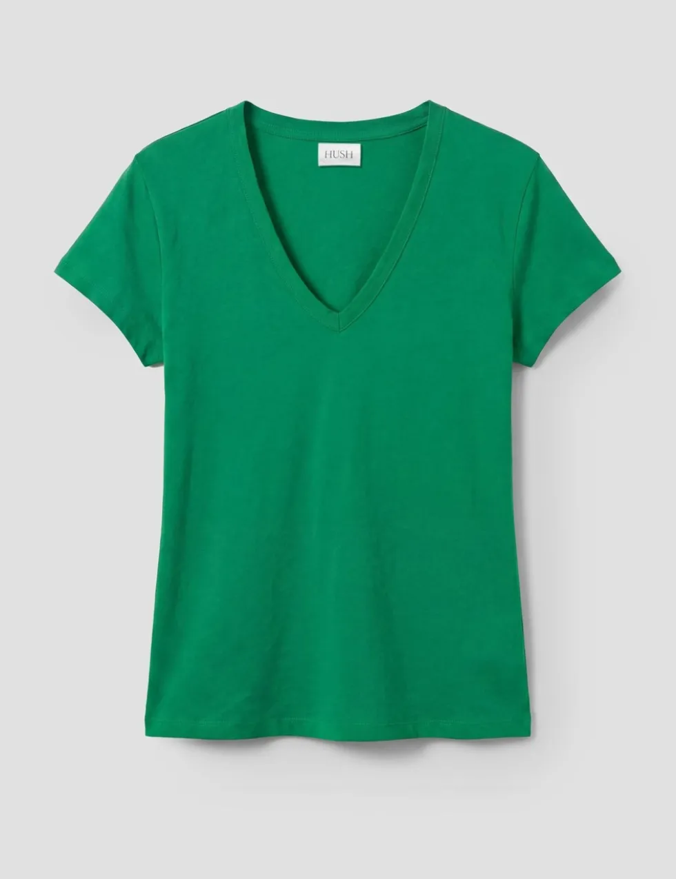 Pure Cotton Textured V-Neck T-Shirt