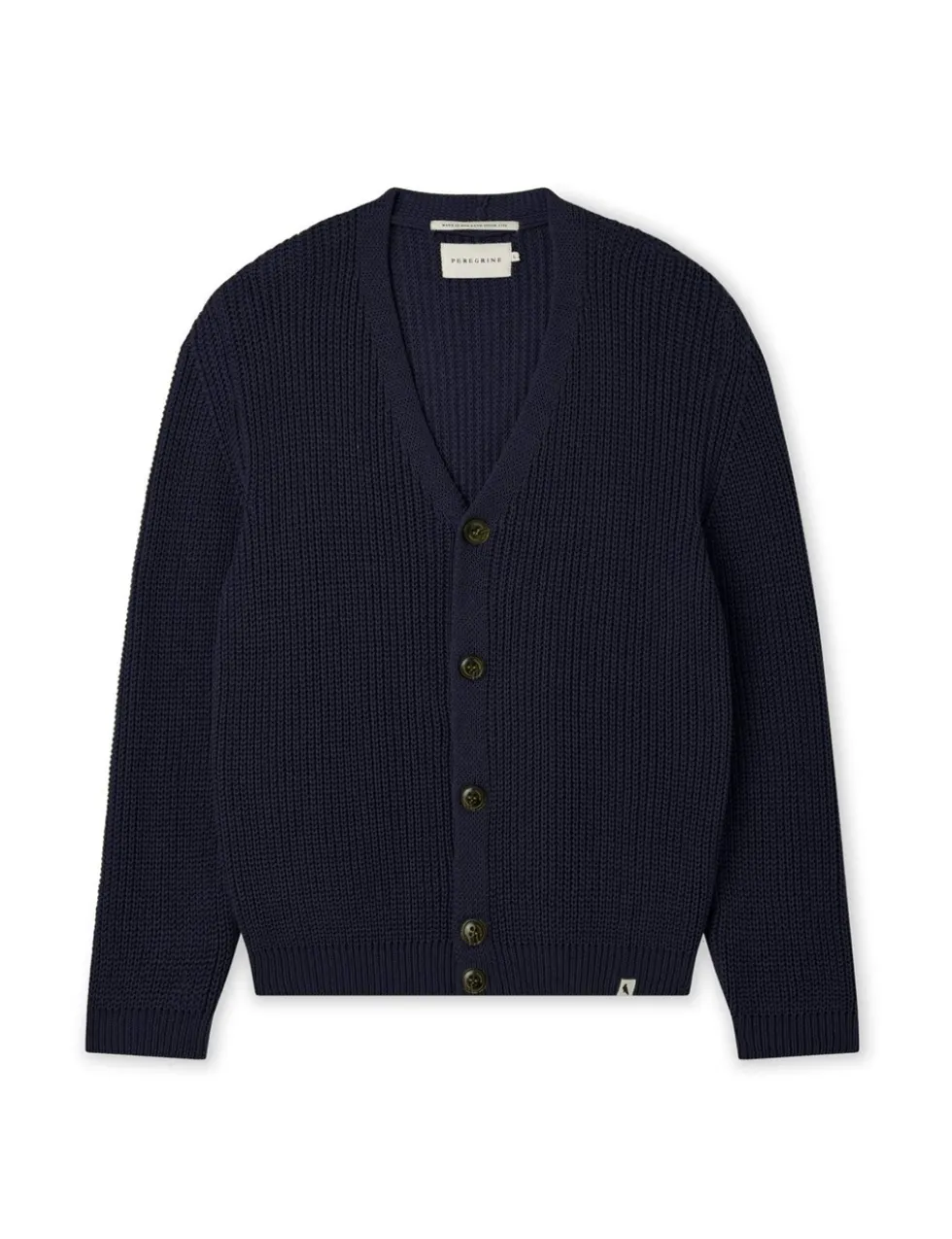Pure Cotton Textured V-Neck Cardigan