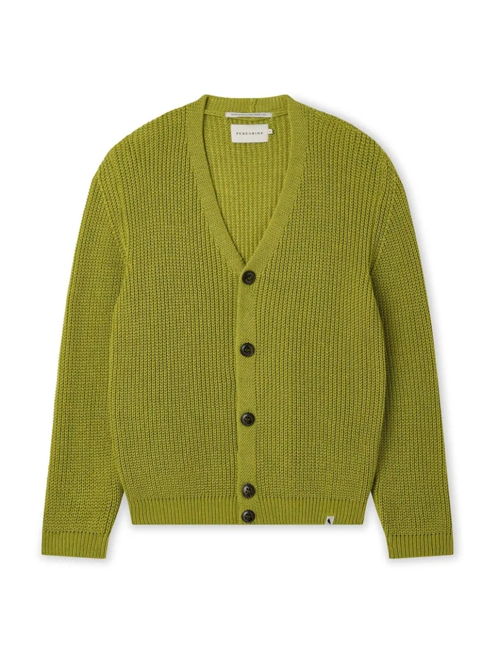 Pure Cotton Textured V-Neck Cardigan
