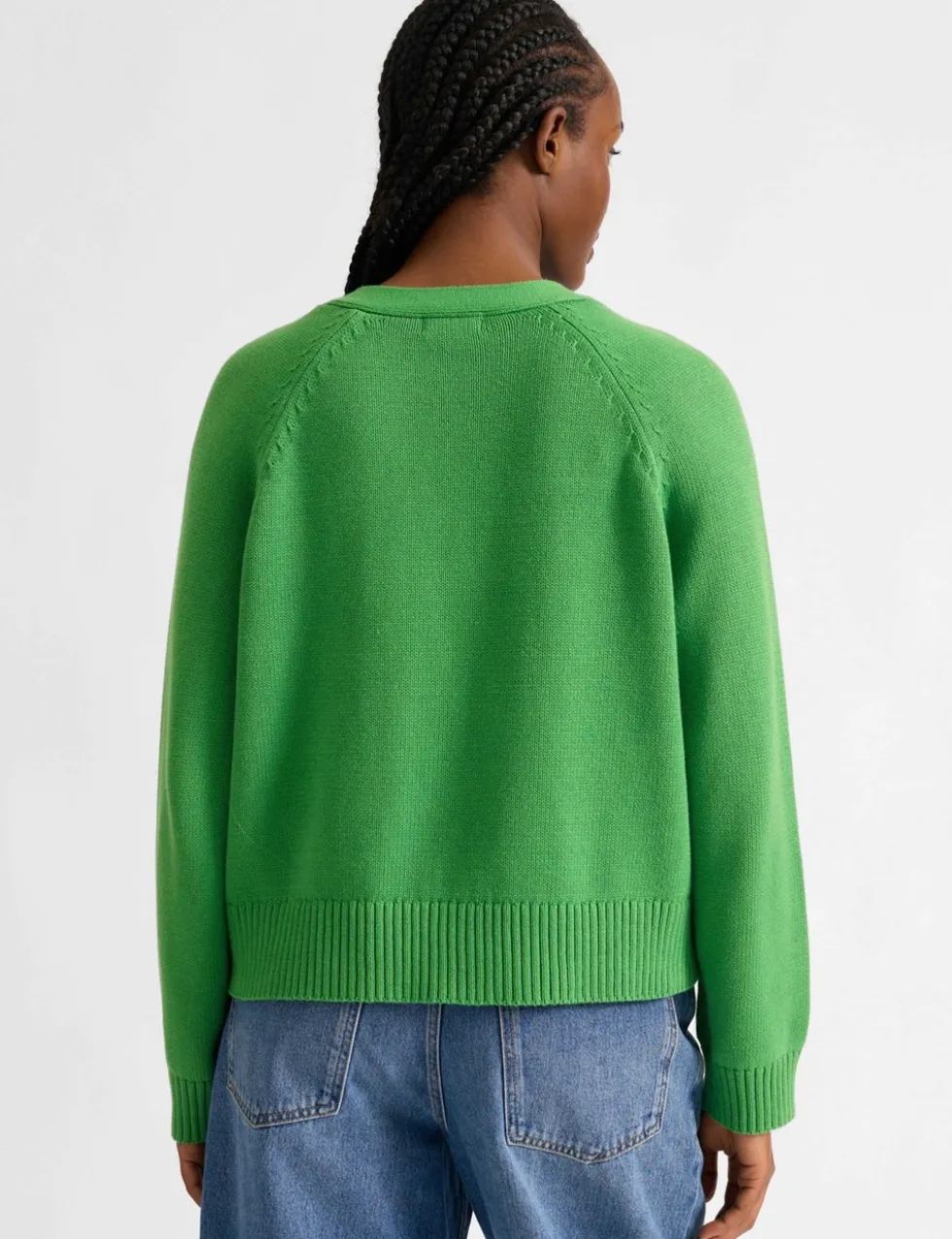 Pure Cotton Textured V-Neck Cardigan