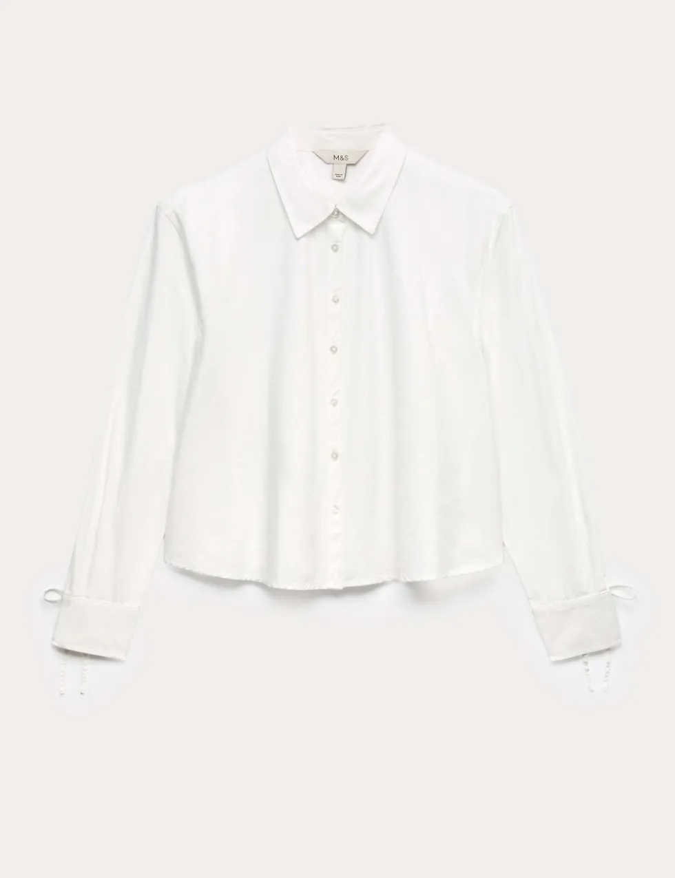 Pure Cotton Tie Cuff Swing Shirt
