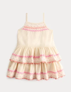 Pure Cotton Tiered Frill Dress (0-5 Yrs)