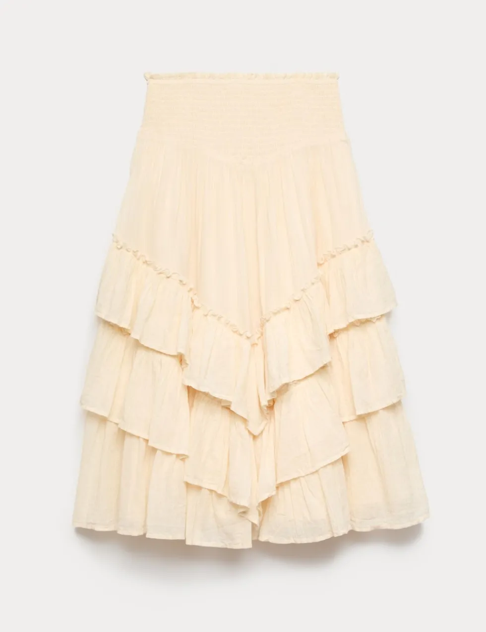 Pure Cotton Tiered Ruffle Maxi Skirt (6-16 Yrs)