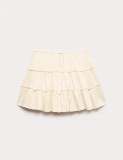 Pure Cotton Tiered Skirt (6-16 Yrs)