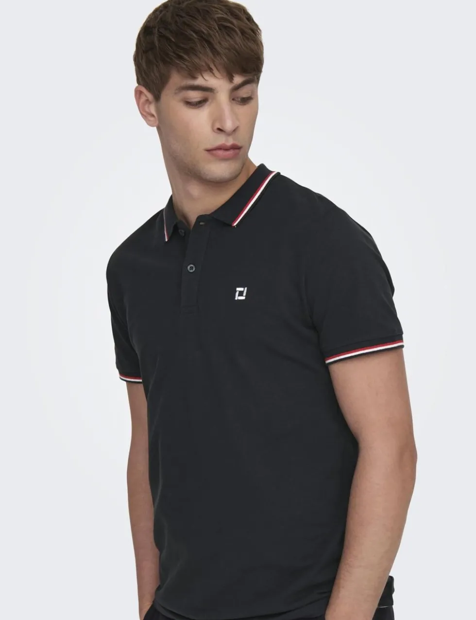 Pure Cotton Tipped Polo Shirt