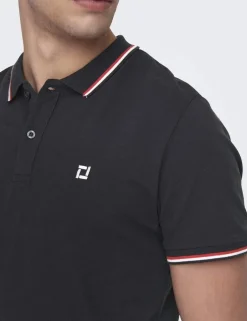 Pure Cotton Tipped Polo Shirt