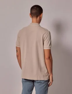 Pure Cotton Tipped Polo Shirt
