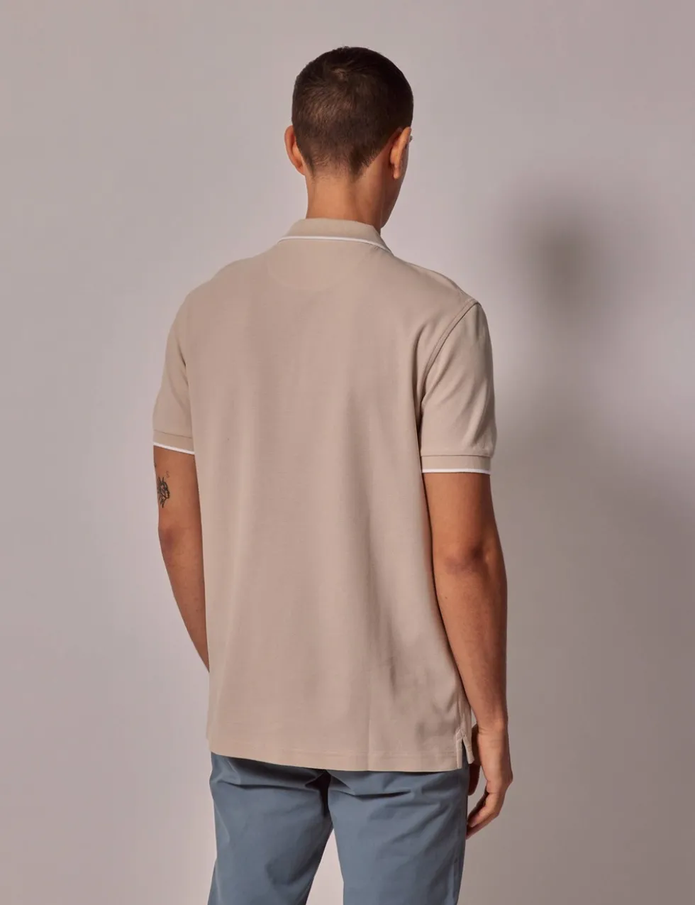 Pure Cotton Tipped Polo Shirt