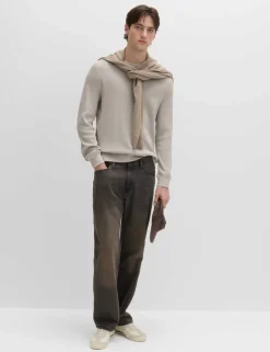 Pure Cotton 2-Tone Waffle Sweatshirt