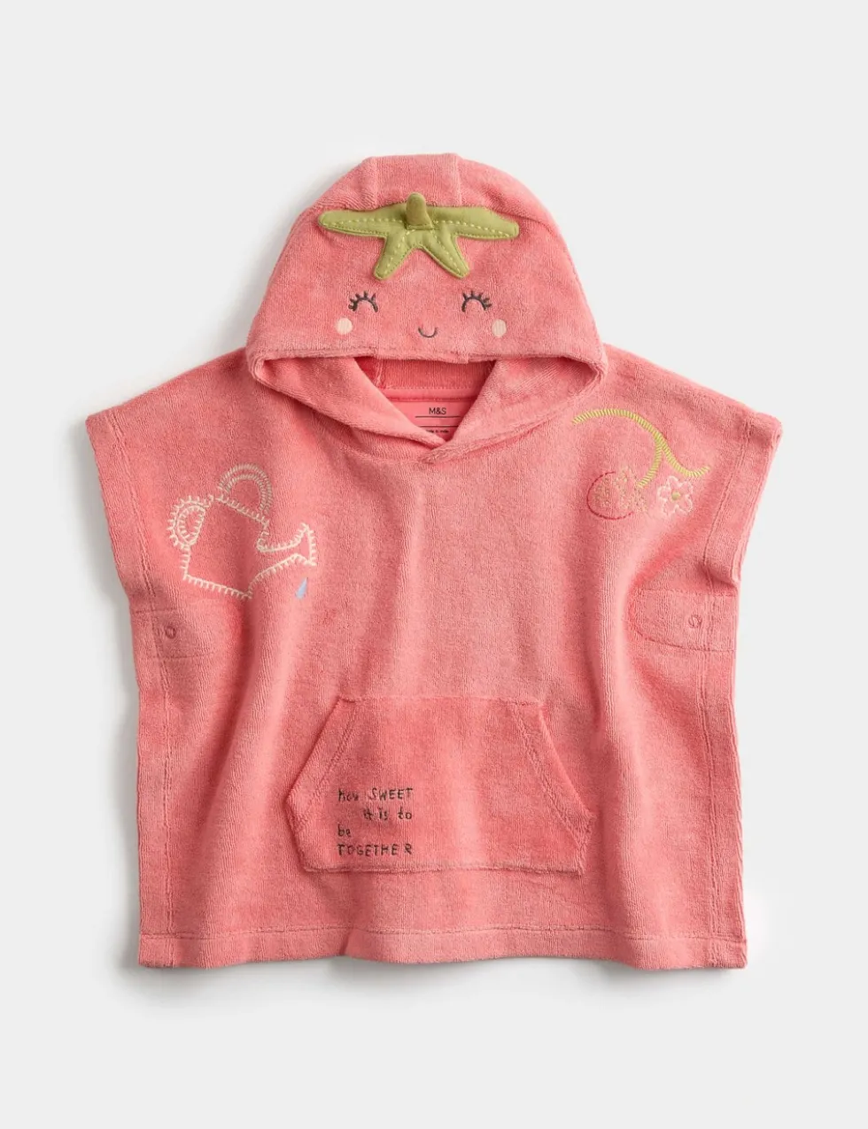 Pure Cotton Towel Poncho (0-3 Yrs)