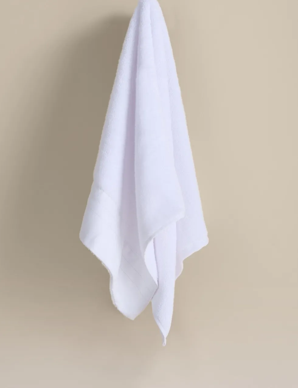 Pure Cotton Towel with Linen Border