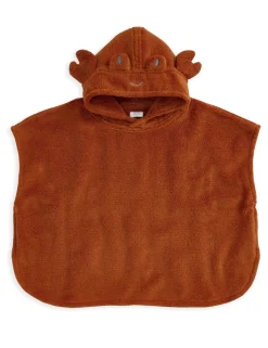 Pure Cotton Towelling Crab Hooded Poncho (3 Mths-3 Yrs)