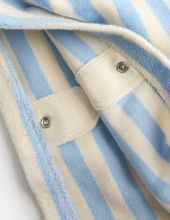 Pure Cotton Towelling Striped Poncho (0-3 Yrs)