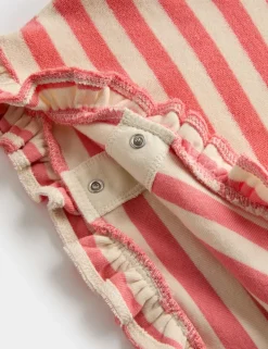 Pure Cotton Towelling Striped Poncho (0-3 Yrs)