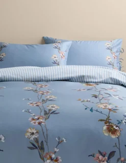 Pure Cotton Trailing Blooms Bedding Set
