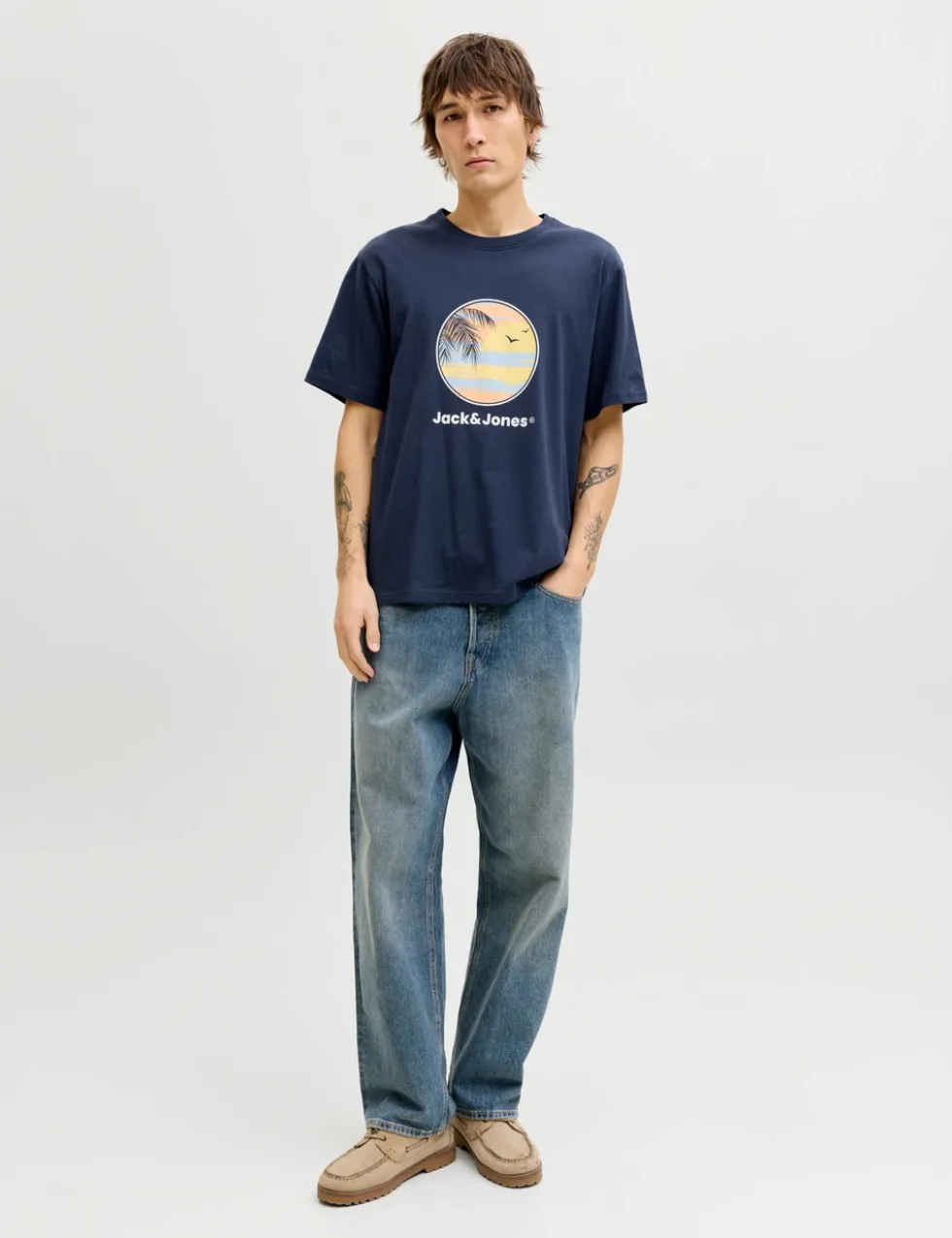 Pure Cotton Tropical Graphic T-Shirt