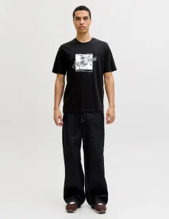 Pure Cotton Tropical Graphic Print T-Shirt