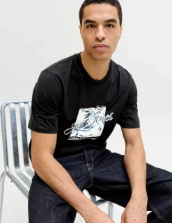 Pure Cotton Tropical Graphic Print T-Shirt