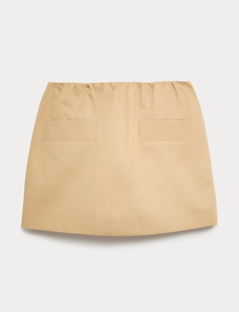 Pure Cotton Twill Mini A-Line Skirt