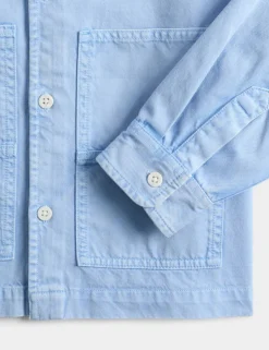 Pure Cotton Twill Overshirt (2-8 Yrs)