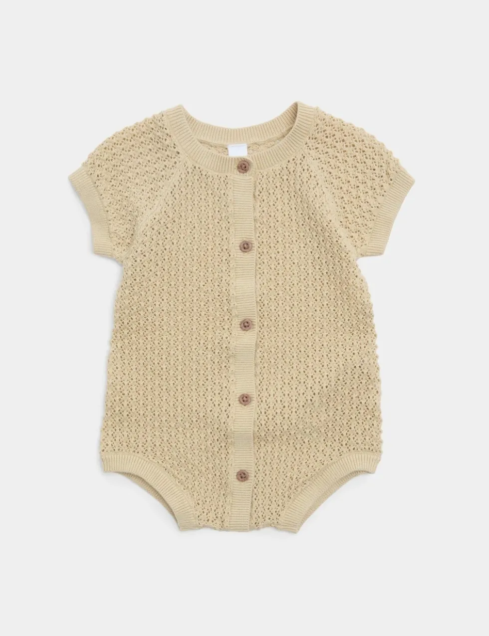 Pure Cotton Unisex Knitted Romper (7lbs-2 Yrs)