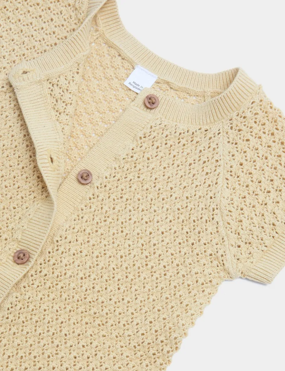 Pure Cotton Unisex Knitted Romper (7lbs-2 Yrs)