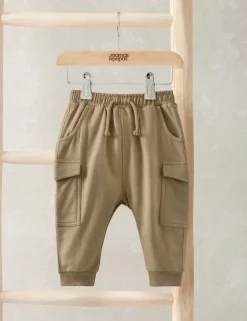 Pure Cotton Utility Joggers (0-36 Mths)